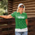 Custom Northern Ireland Women Polo Shirt Go Green and White Army