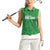 Custom Northern Ireland Women Sleeveless Polo Shirt Go Green and White Army