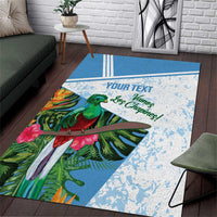 Custom Guatemala Football Area Rug Vamos Los Chapines!