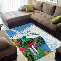 Custom Guatemala Football Area Rug Vamos Los Chapines!