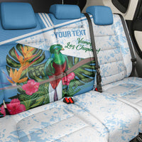 Custom Guatemala Football Back Car Seat Cover Vamos Los Chapines!