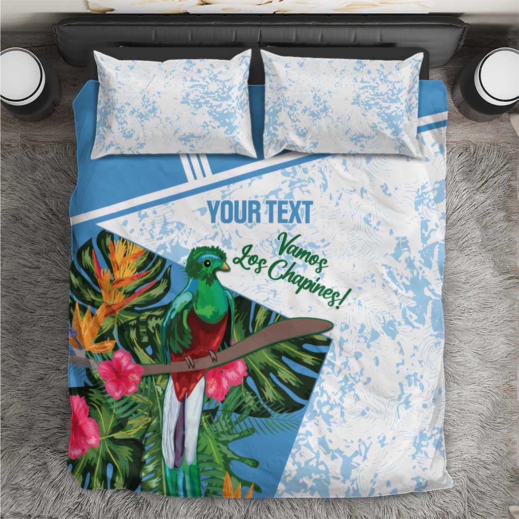 Custom Guatemala Football Bedding Set Vamos Los Chapines!