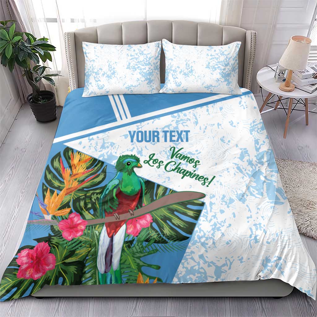 Custom Guatemala Football Bedding Set Vamos Los Chapines!