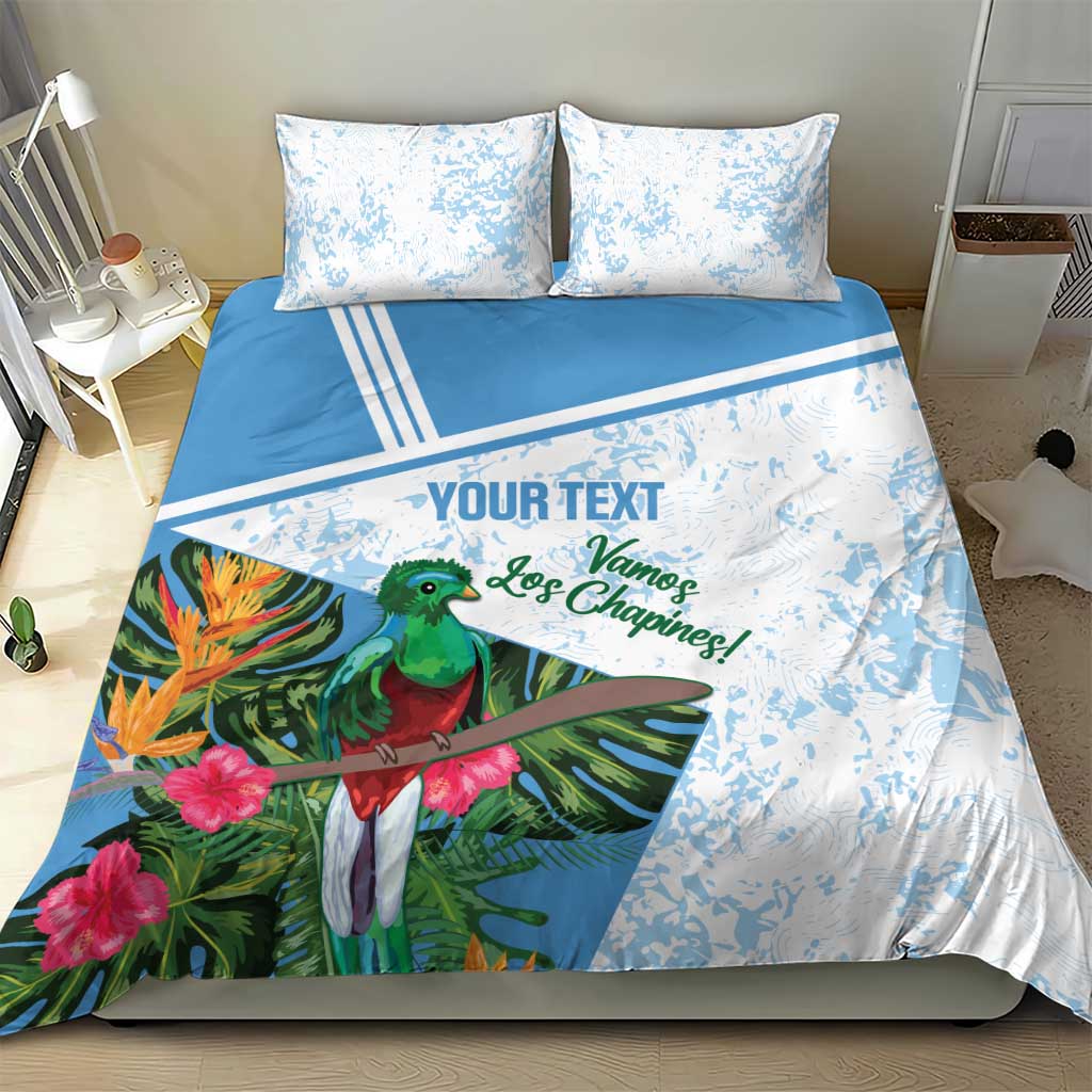 Custom Guatemala Football Bedding Set Vamos Los Chapines!
