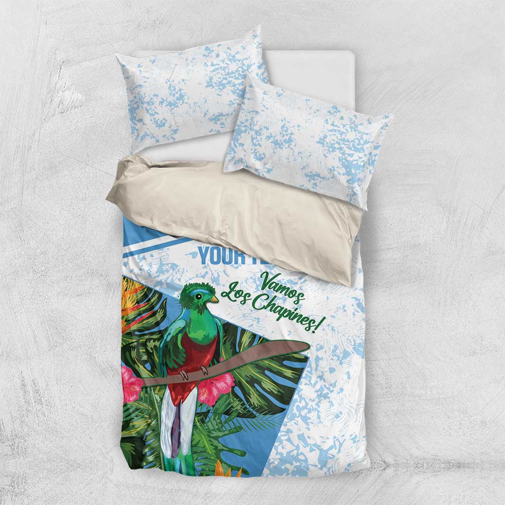 Custom Guatemala Football Bedding Set Vamos Los Chapines!