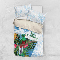 Custom Guatemala Football Bedding Set Vamos Los Chapines!