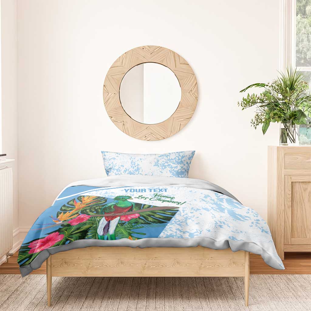 Custom Guatemala Football Bedding Set Vamos Los Chapines!