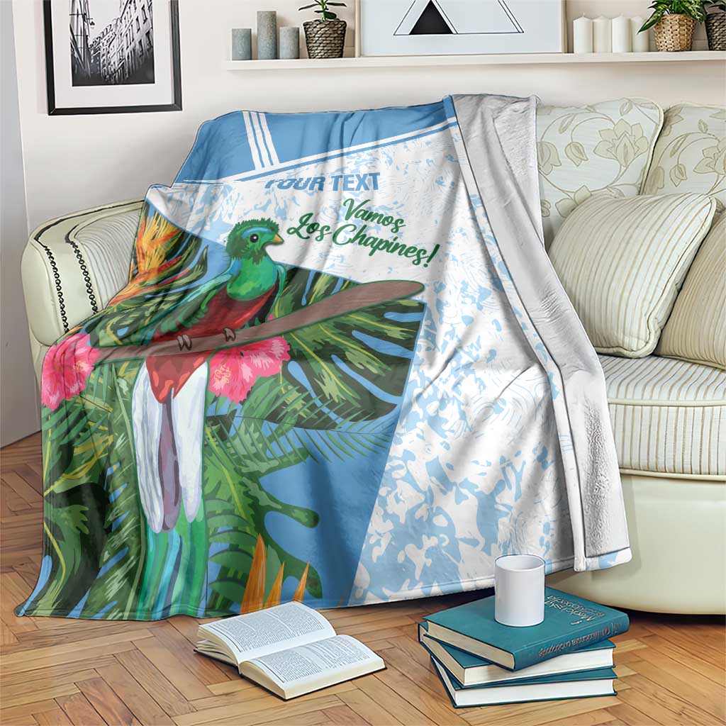 Custom Guatemala Football Blanket Vamos Los Chapines!