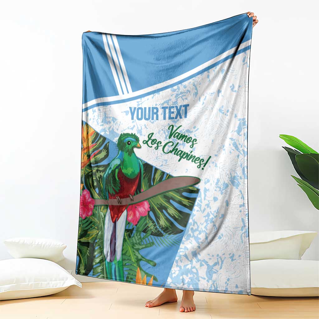 Custom Guatemala Football Blanket Vamos Los Chapines!