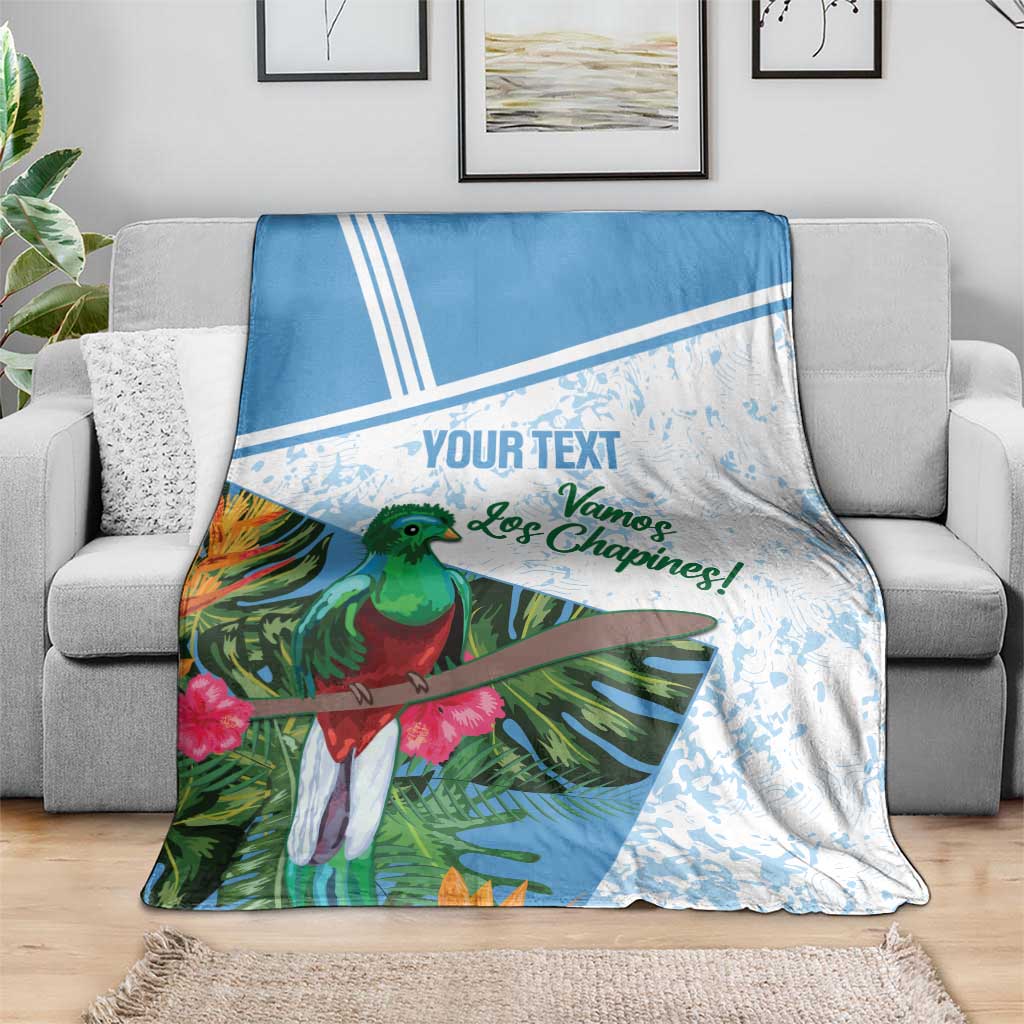 Custom Guatemala Football Blanket Vamos Los Chapines!