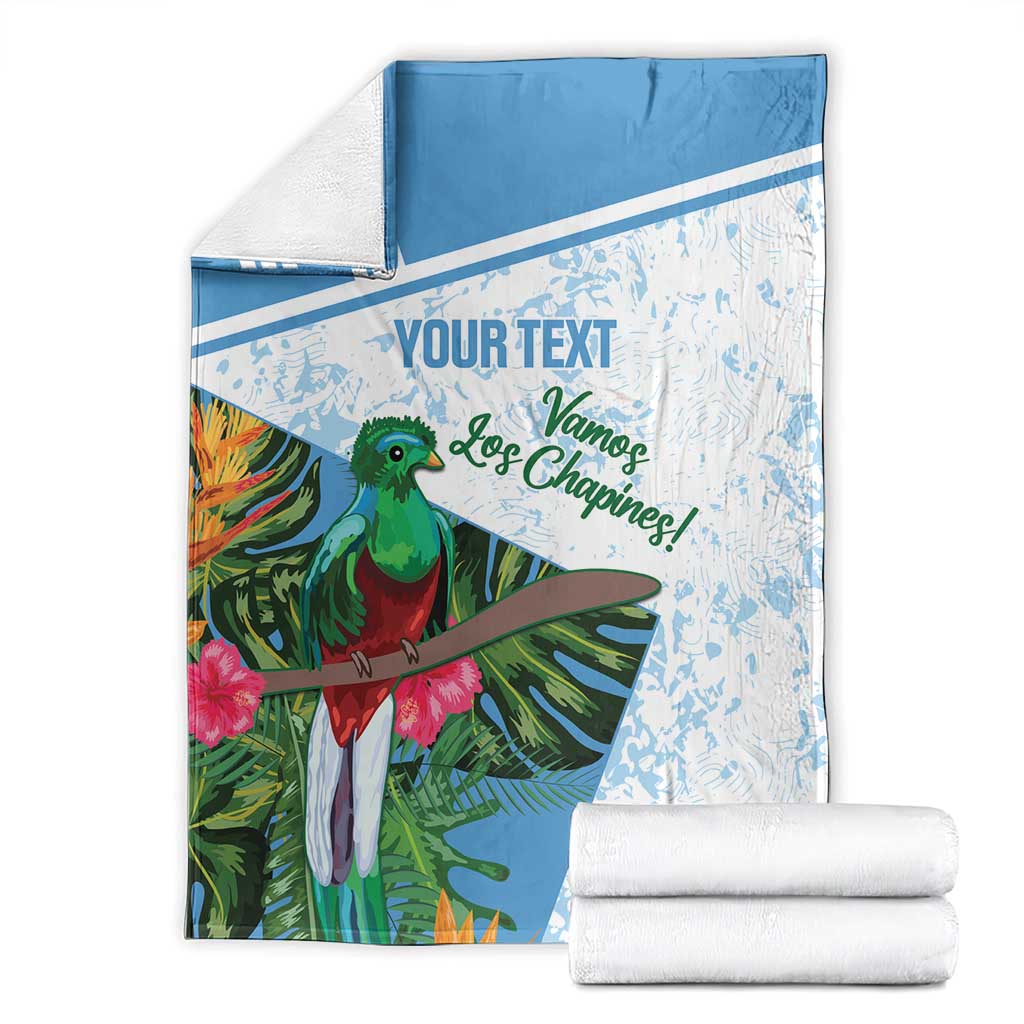 Custom Guatemala Football Blanket Vamos Los Chapines!