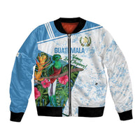 Custom Guatemala Football Bomber Jacket Vamos Los Chapines! LT14