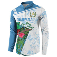 Custom Guatemala Football Button Sweatshirt Vamos Los Chapines! LT14