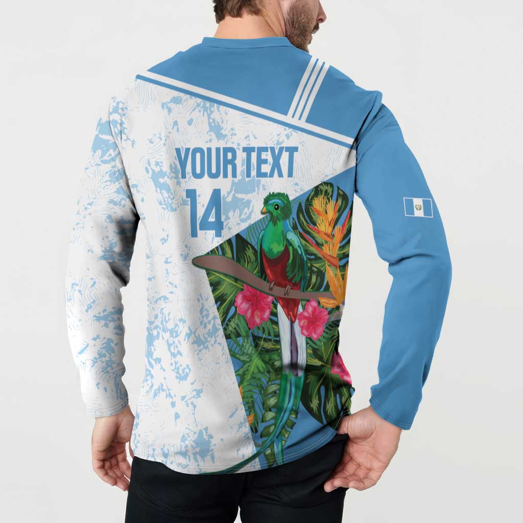 Custom Guatemala Football Button Sweatshirt Vamos Los Chapines! LT14