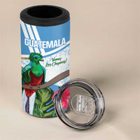 Custom Guatemala Football 4 in 1 Can Cooler Tumbler Vamos Los Chapines! LT14