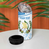Custom Guatemala Football 4 in 1 Can Cooler Tumbler Vamos Los Chapines! LT14