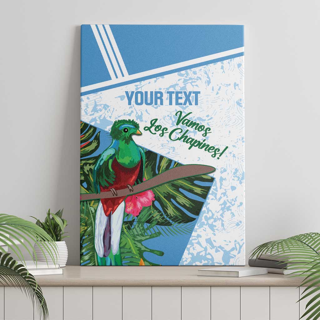 Custom Guatemala Football Canvas Wall Art Vamos Los Chapines!