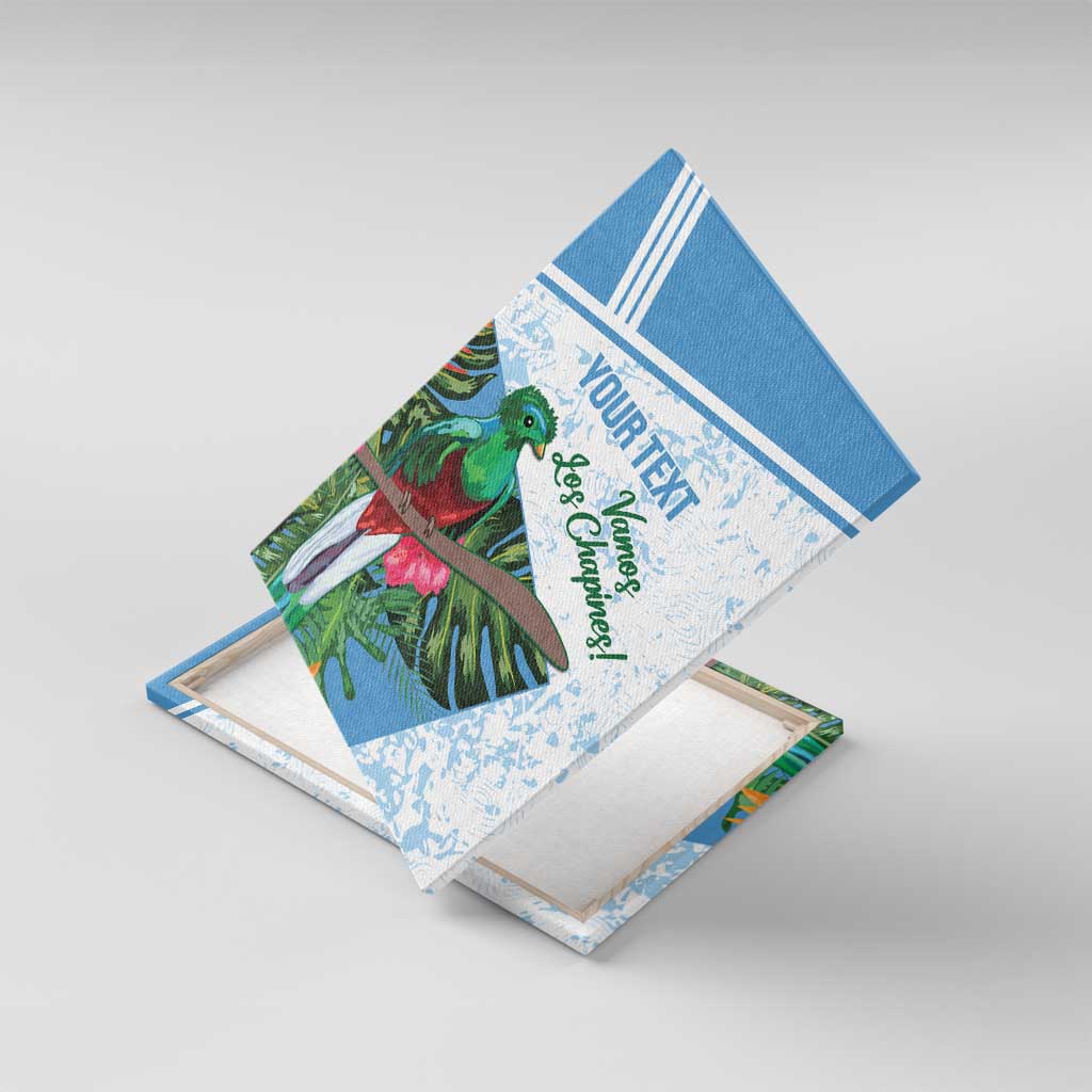 Custom Guatemala Football Canvas Wall Art Vamos Los Chapines!