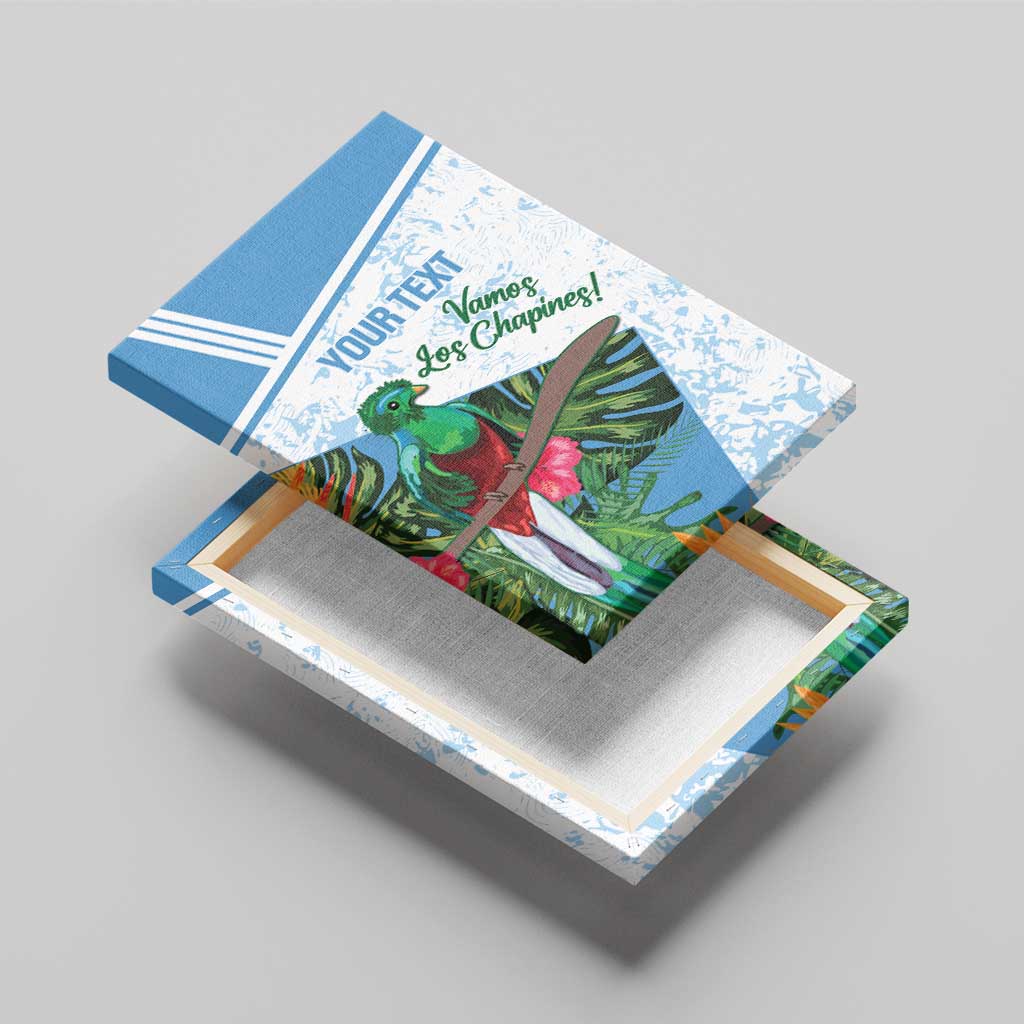Custom Guatemala Football Canvas Wall Art Vamos Los Chapines!