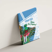 Custom Guatemala Football Canvas Wall Art Vamos Los Chapines!