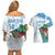Custom Guatemala Football Couples Matching Off Shoulder Short Dress and Hawaiian Shirt Vamos Los Chapines! LT14