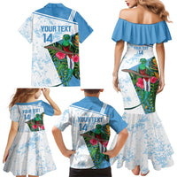 Custom Guatemala Football Family Matching Mermaid Dress and Hawaiian Shirt Vamos Los Chapines! LT14