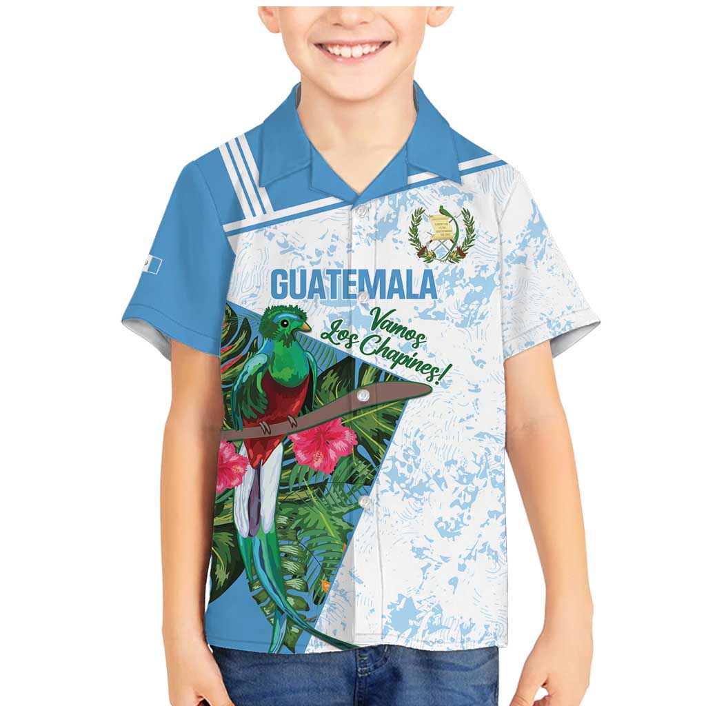 Custom Guatemala Football Family Matching Mermaid Dress and Hawaiian Shirt Vamos Los Chapines! LT14