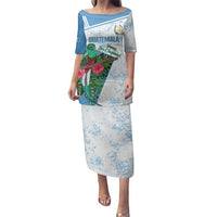 Custom Guatemala Football Family Matching Puletasi and Hawaiian Shirt Vamos Los Chapines! LT14