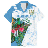 Custom Guatemala Football Family Matching Short Sleeve Bodycon Dress and Hawaiian Shirt Vamos Los Chapines! LT14