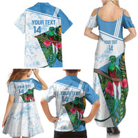 Custom Guatemala Football Family Matching Summer Maxi Dress and Hawaiian Shirt Vamos Los Chapines! LT14