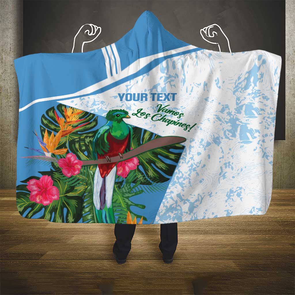 Custom Guatemala Football Hooded Blanket Vamos Los Chapines!