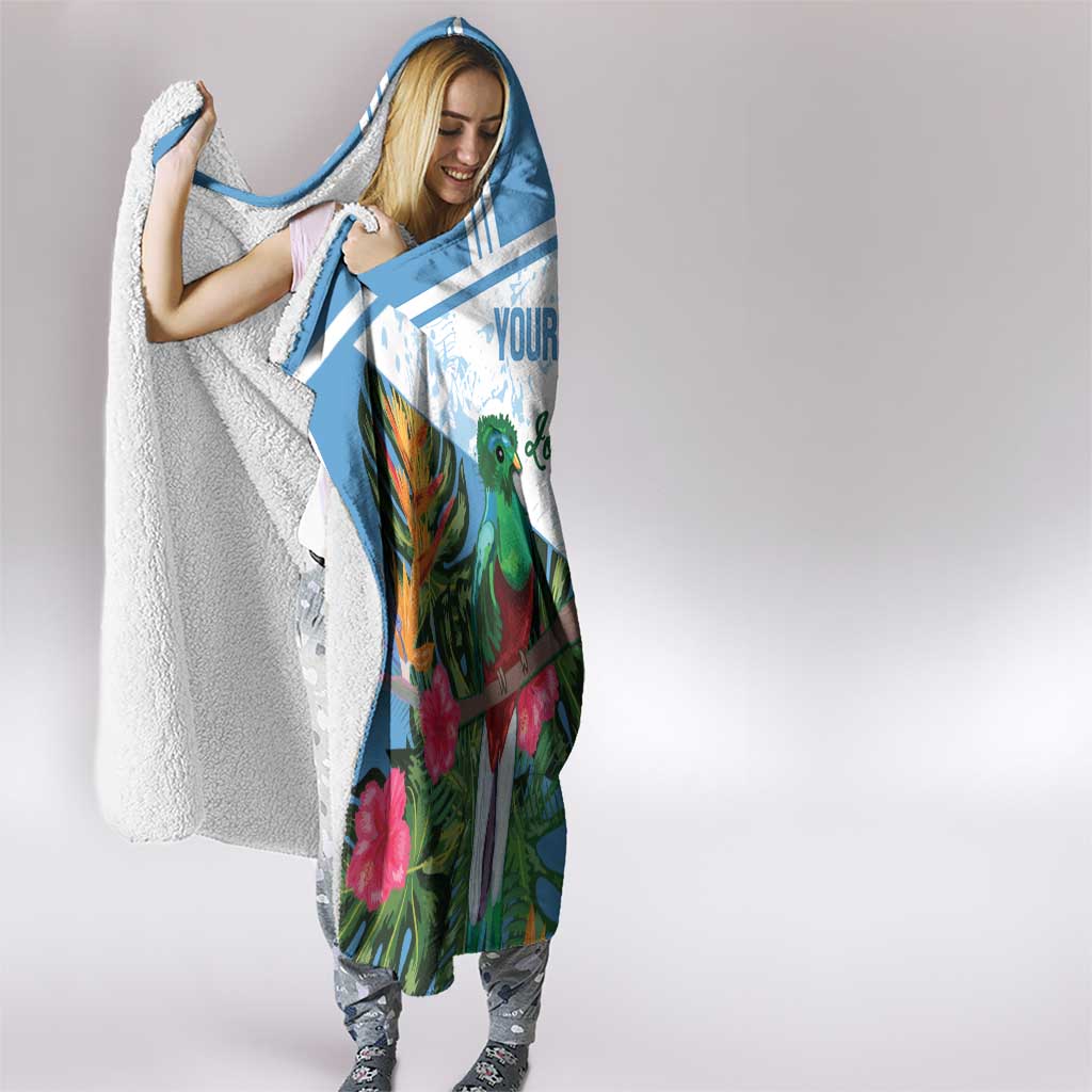 Custom Guatemala Football Hooded Blanket Vamos Los Chapines!
