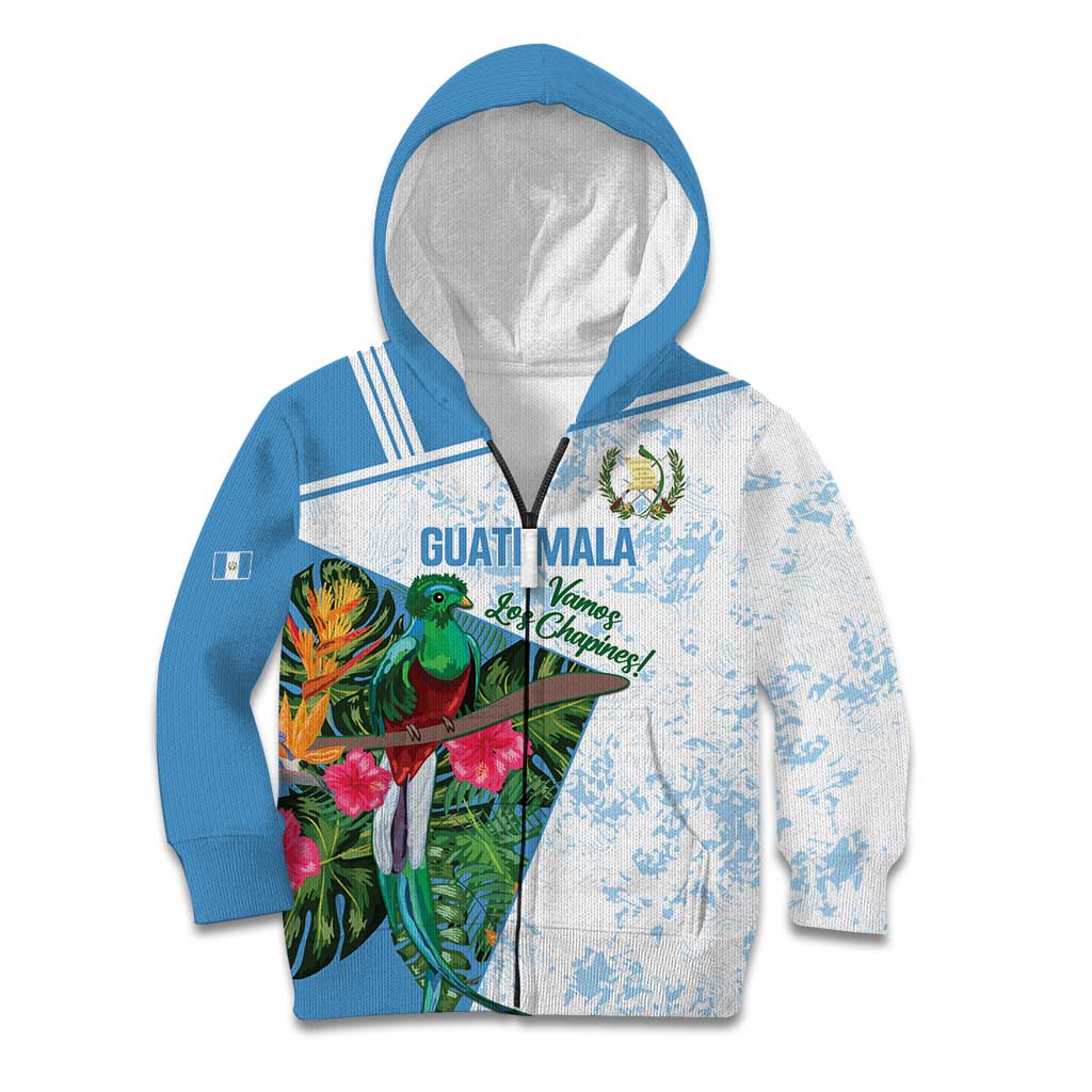 Custom Guatemala Football Kid Hoodie Vamos Los Chapines! LT14