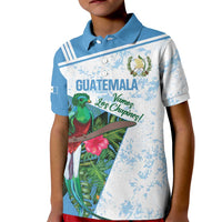 Custom Guatemala Football Kid Polo Shirt Vamos Los Chapines! LT14