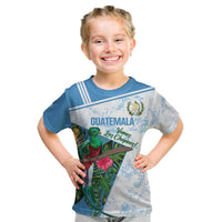 Custom Guatemala Football Kid T Shirt Vamos Los Chapines! LT14
