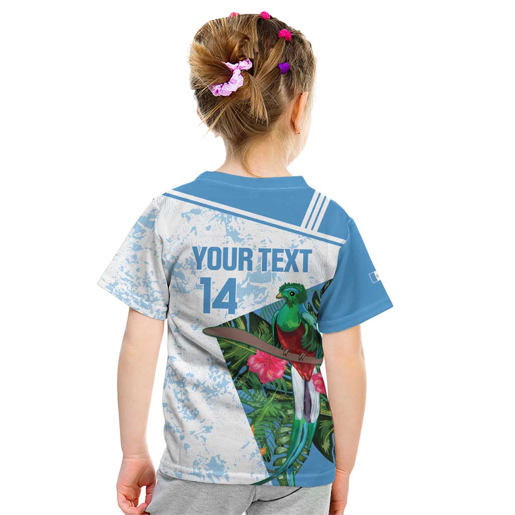 Custom Guatemala Football Kid T Shirt Vamos Los Chapines! LT14