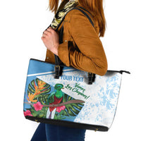 Custom Guatemala Football Leather Tote Bag Vamos Los Chapines!