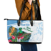 Custom Guatemala Football Leather Tote Bag Vamos Los Chapines!