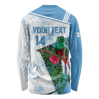 Custom Guatemala Football Long Sleeve Shirt Vamos Los Chapines! LT14
