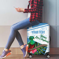 Custom Guatemala Football Luggage Cover Vamos Los Chapines!