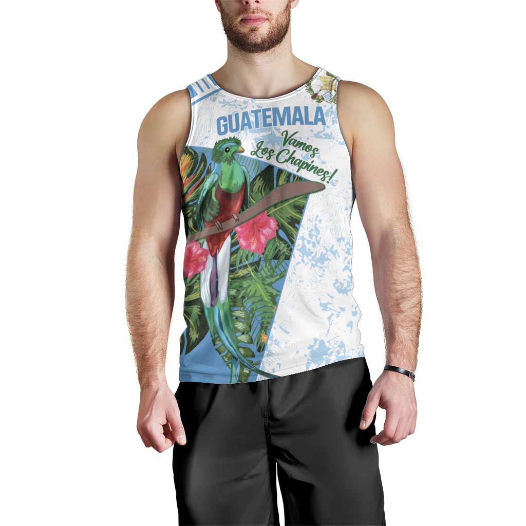 Custom Guatemala Football Men Tank Top Vamos Los Chapines! LT14
