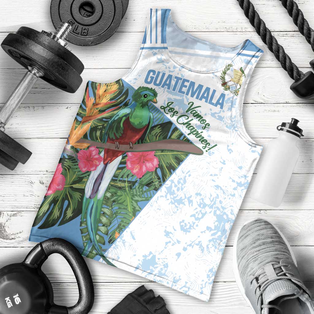 Custom Guatemala Football Men Tank Top Vamos Los Chapines! LT14