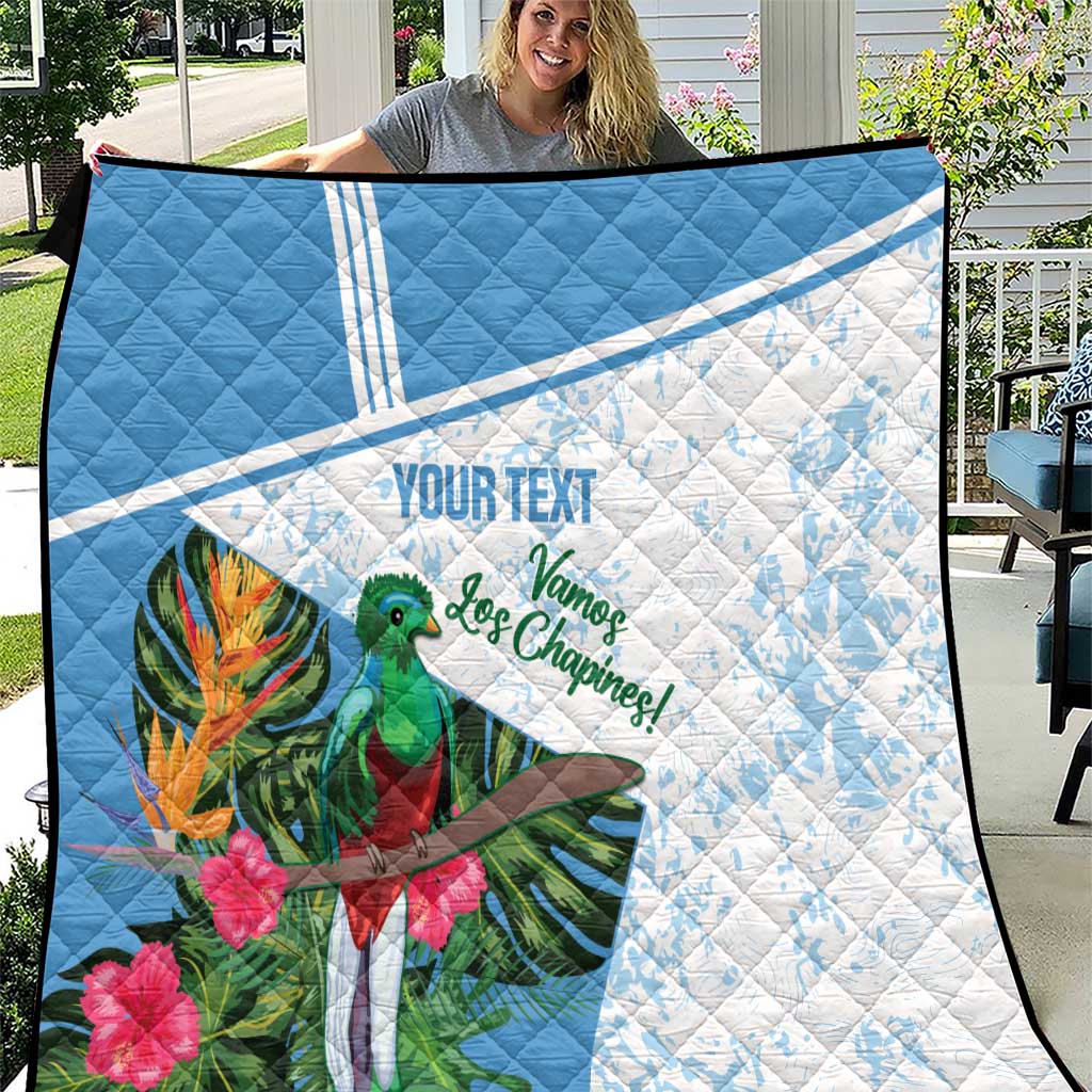 Custom Guatemala Football Quilt Vamos Los Chapines!