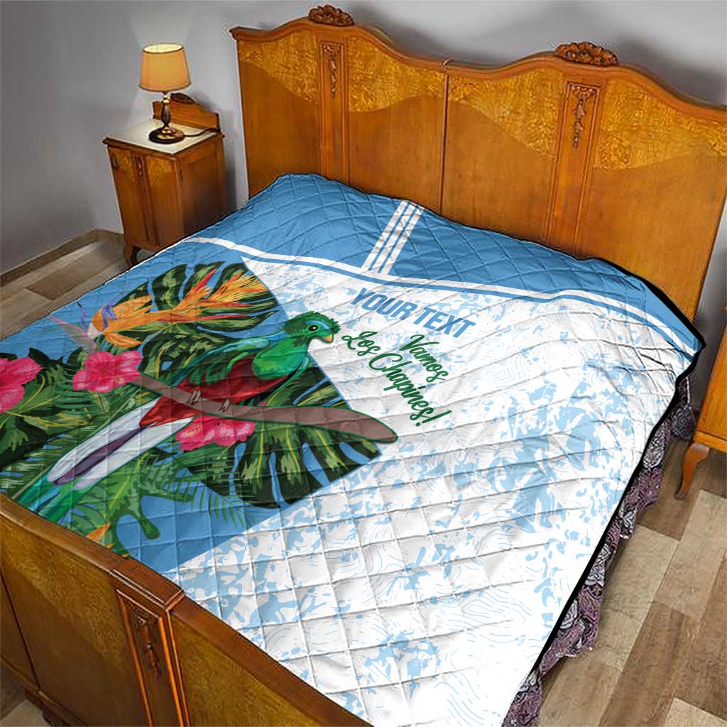 Custom Guatemala Football Quilt Vamos Los Chapines!