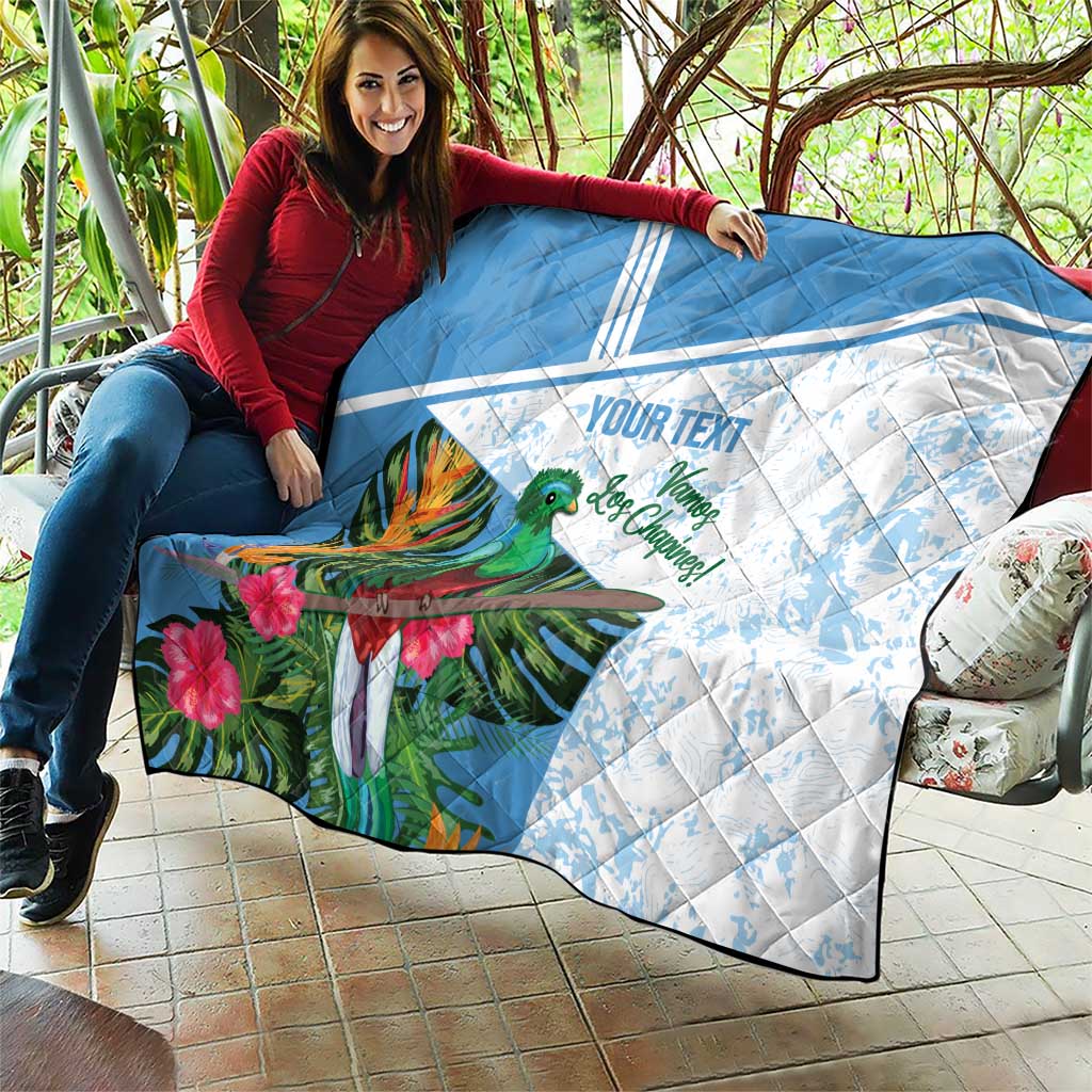 Custom Guatemala Football Quilt Vamos Los Chapines!