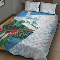 Custom Guatemala Football Quilt Bed Set Vamos Los Chapines!