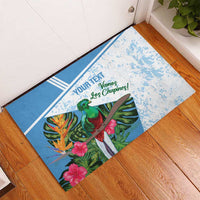 Custom Guatemala Football Rubber Doormat Vamos Los Chapines!
