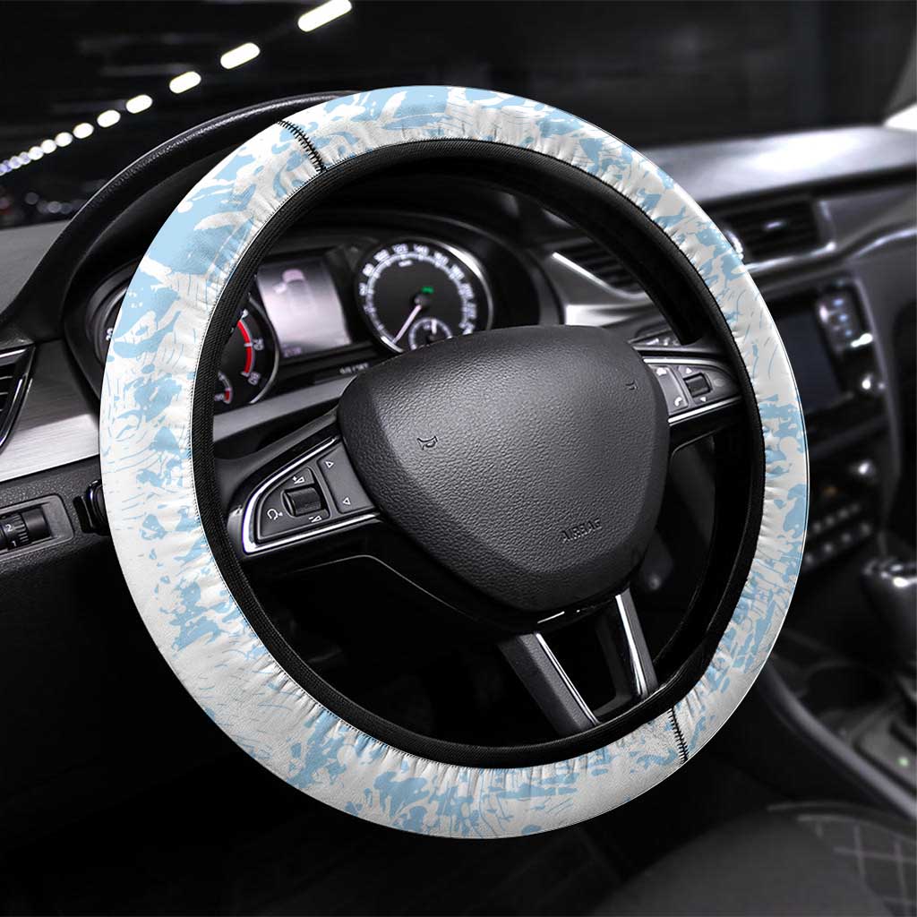Guatemala Football Steering Wheel Cover Vamos Los Chapines! LT14