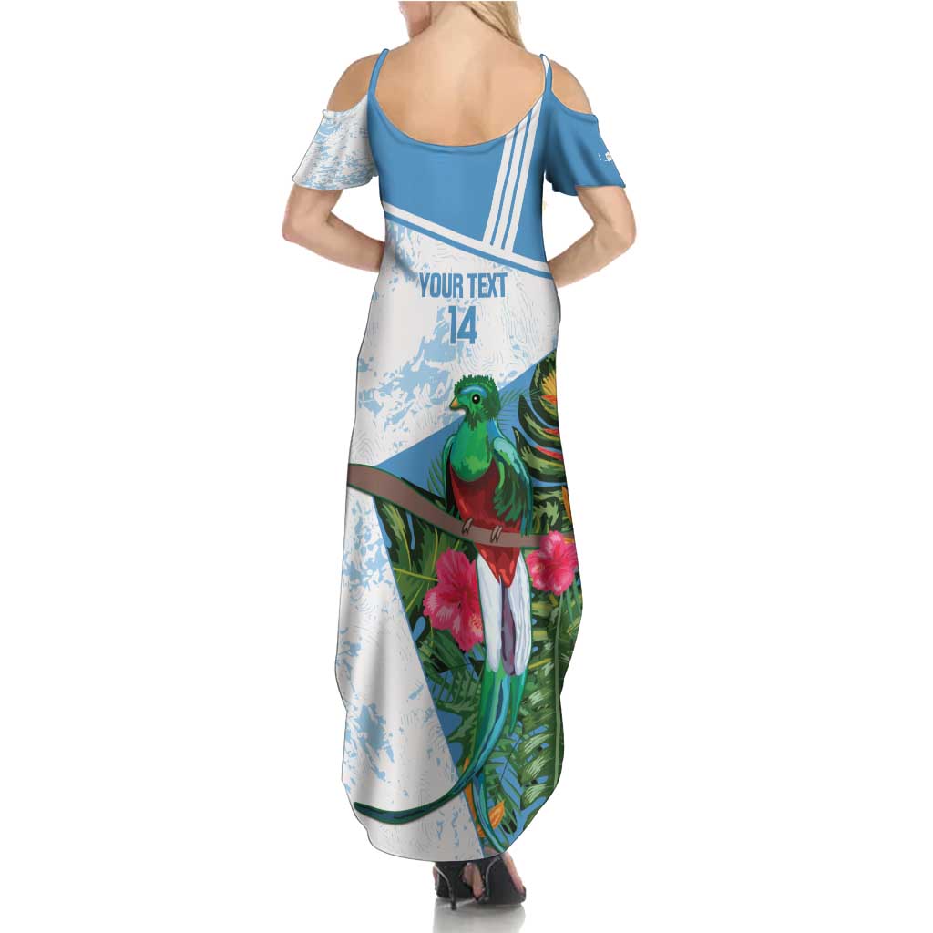 Custom Guatemala Football Summer Maxi Dress Vamos Los Chapines! LT14