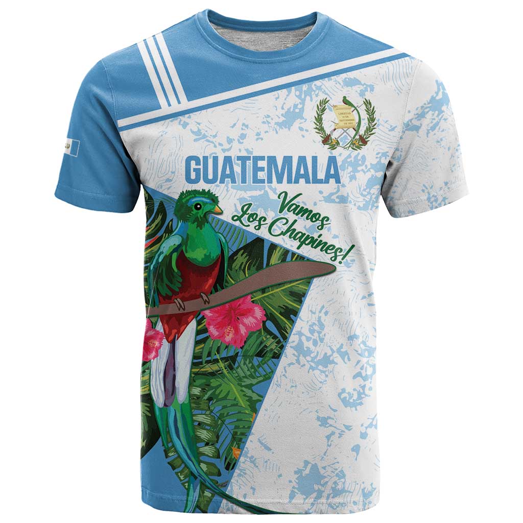 Custom Guatemala Football T Shirt Vamos Los Chapines! LT14
